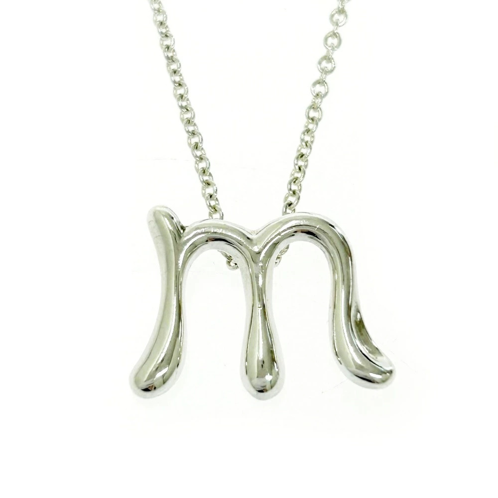 TIFFANYCo Tiffany Silver Letter Necklace Sterling